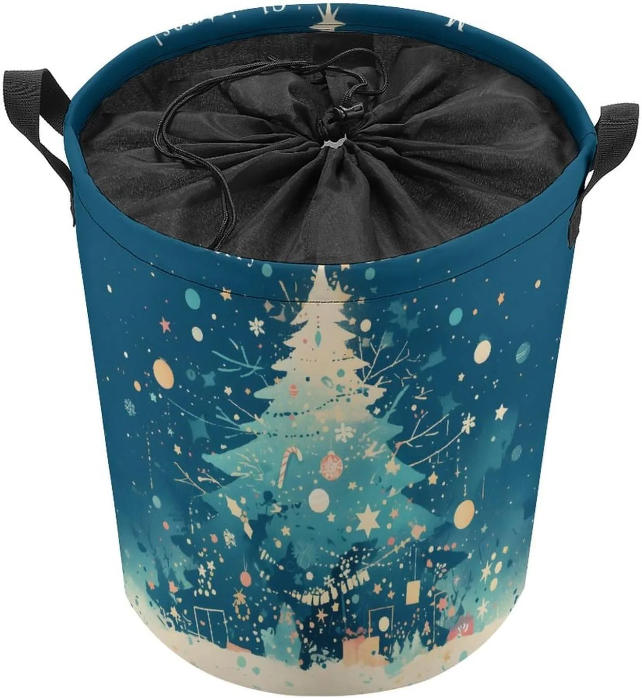 Laundry Hampers, Large Drawstring Laundry Bag, Removable Laundry Bags, Collapsible Storage Bin with Handles for Home Organization, Kids Room, Nursery Evergreen