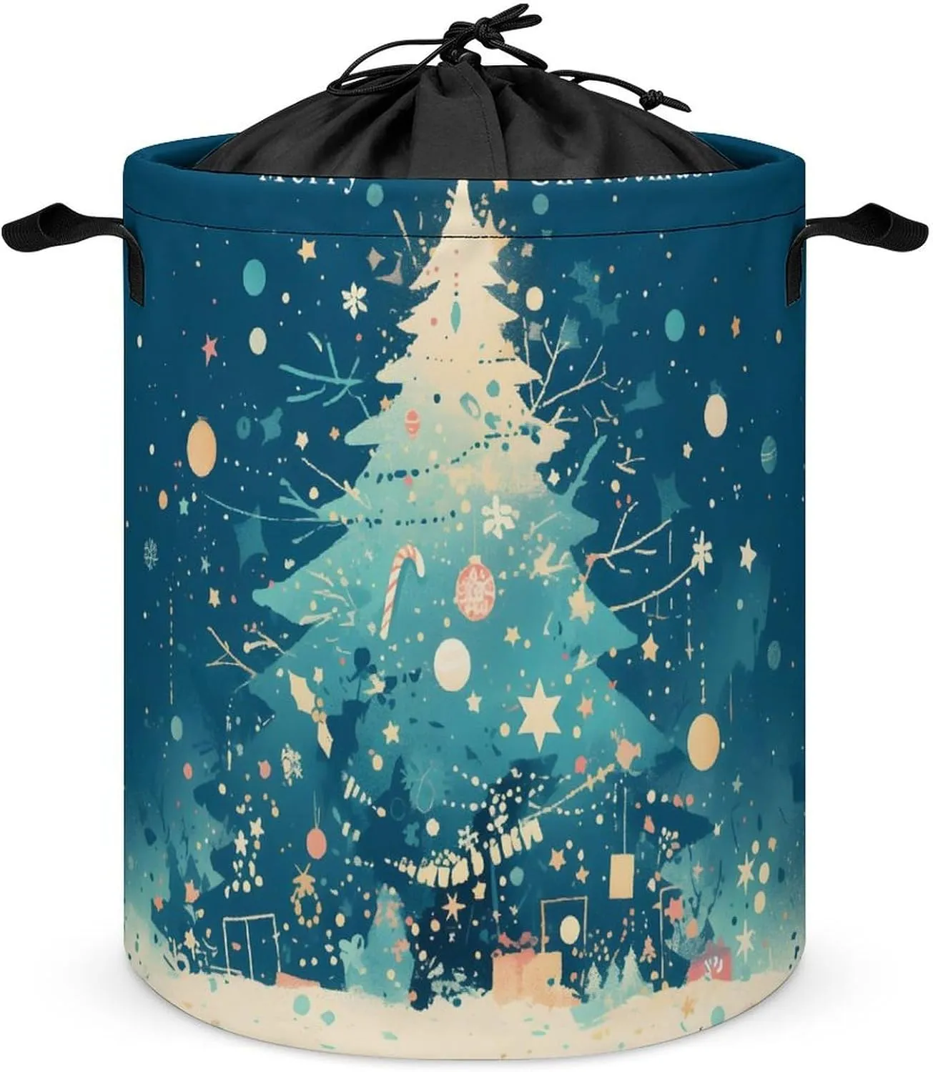 Laundry Hampers, Large Drawstring Laundry Bag, Removable Laundry Bags, Collapsible Storage Bin with Handles for Home Organization, Kids Room, Nursery Evergreen