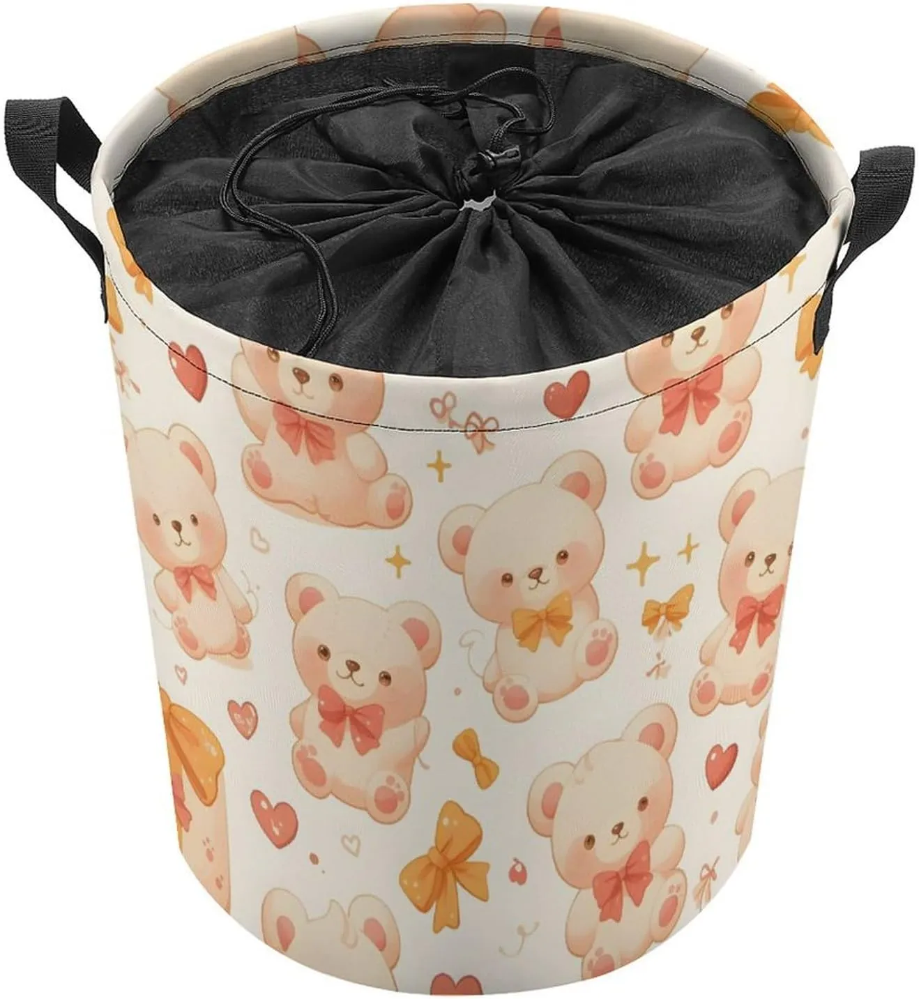 Laundry Hampers, Large Drawstring Laundry Bag, Removable Laundry Bags, Collapsible Storage Bin with Handles for Home Organization, Kids Room, Nursery Vertebrate