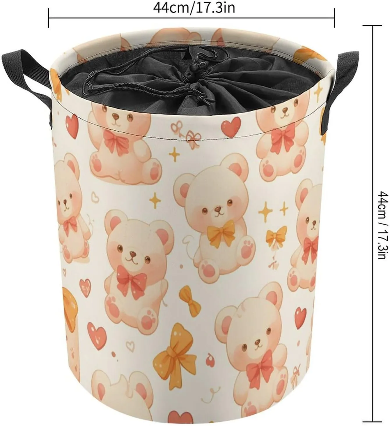 Laundry Hampers, Large Drawstring Laundry Bag, Removable Laundry Bags, Collapsible Storage Bin with Handles for Home Organization, Kids Room, Nursery Vertebrate