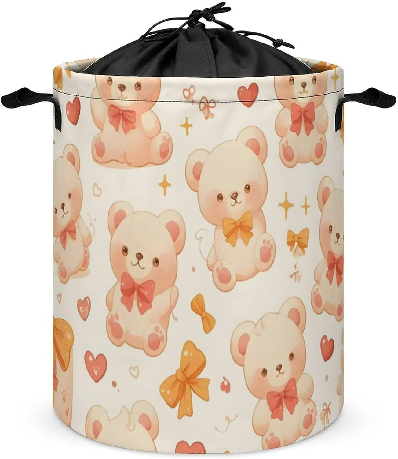 Laundry Hampers, Large Drawstring Laundry Bag, Removable Laundry Bags, Collapsible Storage Bin with Handles for Home Organization, Kids Room, Nursery Vertebrate