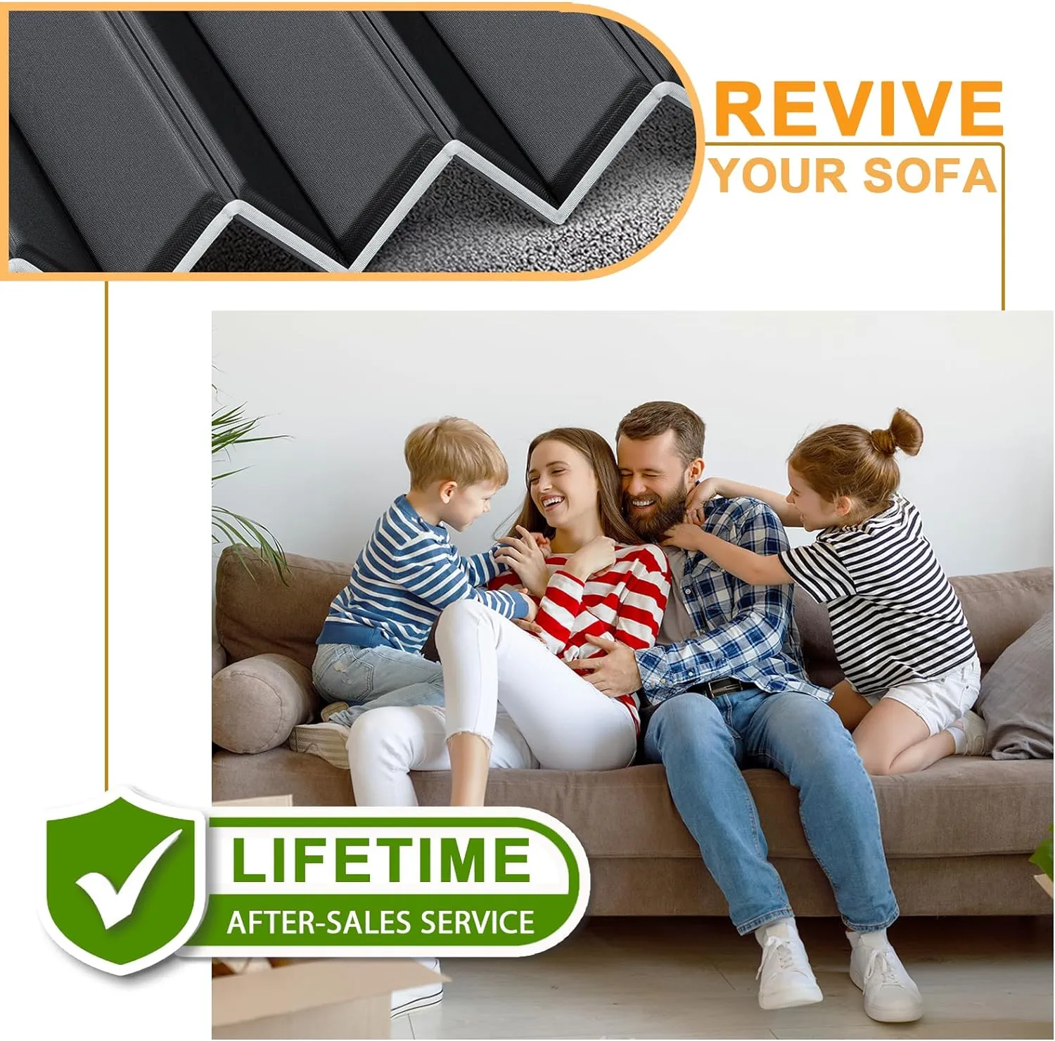 LAVEVE Heavy Duty Couch Cushion Support for Sagging Seat 21.5''x70'', Thicken Solid Wood Sofa Under Cushions Boards, Perfectly Fix and Protect Seat, Extend Life