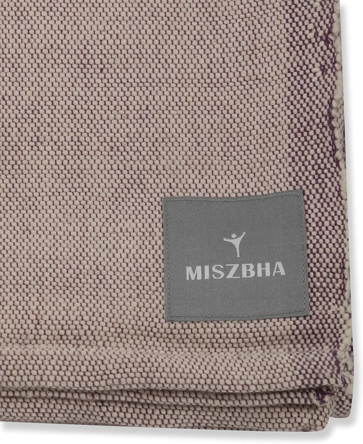 MISZBHA 100% Indian Cotton Yoga Blanket | Perfect for Restorative Yoga & Meditation | Pack of 1 | Purple Haza Color