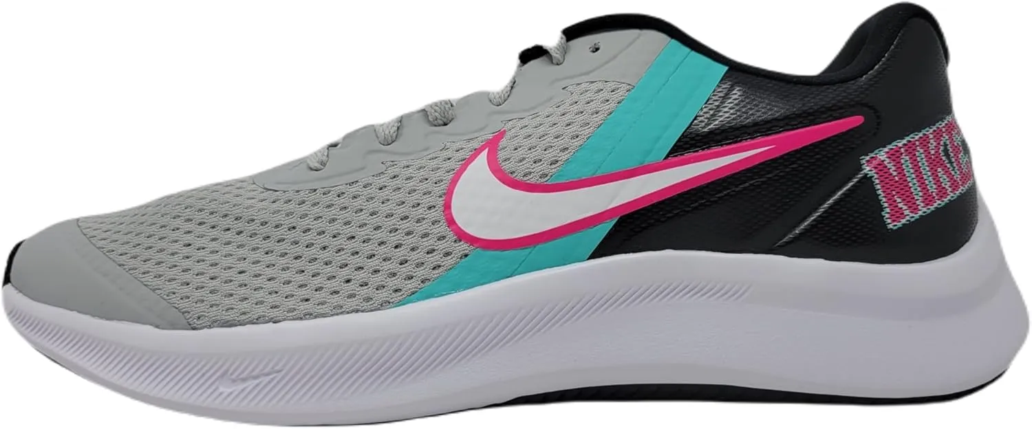 Nike Unisex-Child Star Runner 3 (TDV) Sneaker, Grey Fog/White-Black, 6.5 M US