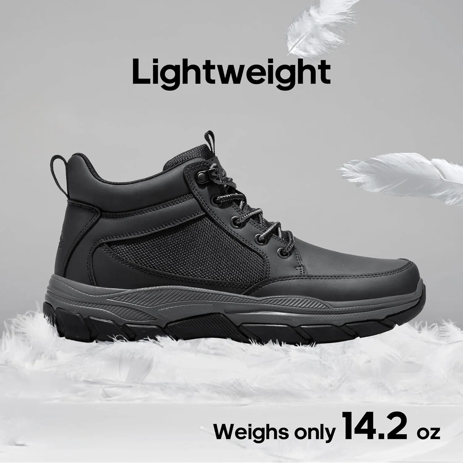 NORTIV 8 Men's Hiking Boots Lightweight Fashion Casual Chukka Ankle Boots Elevation