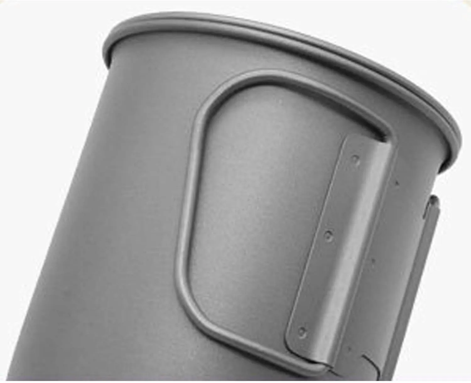 Outdoor Portable Titanium Alloy Coffee Cup Folding Handle Ultralight Water Cup(600ml)