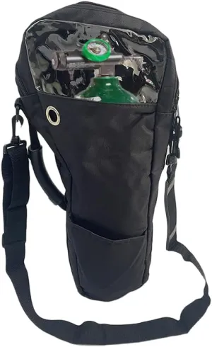 Oxygen Tank Shoulder Bag - Portable Cylinder Holder Bag Fits A, B, C, D, M2, ML6, M7 O2 Tank Carrier Pouch Accessories, 20.8" L x 8.7" W
