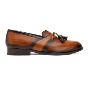 Patina Split Toe Tassel Loafer