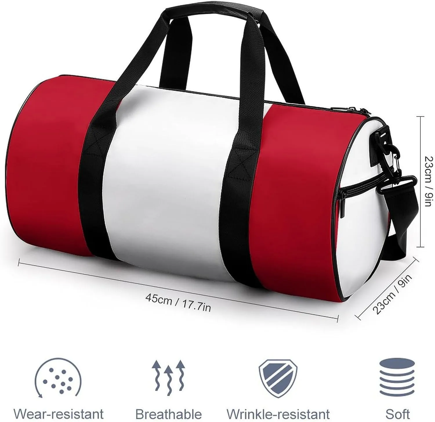 Peru Flag Travel Duffel Bag with Wet Pocket for Boys Girls Gym Weekender Tote