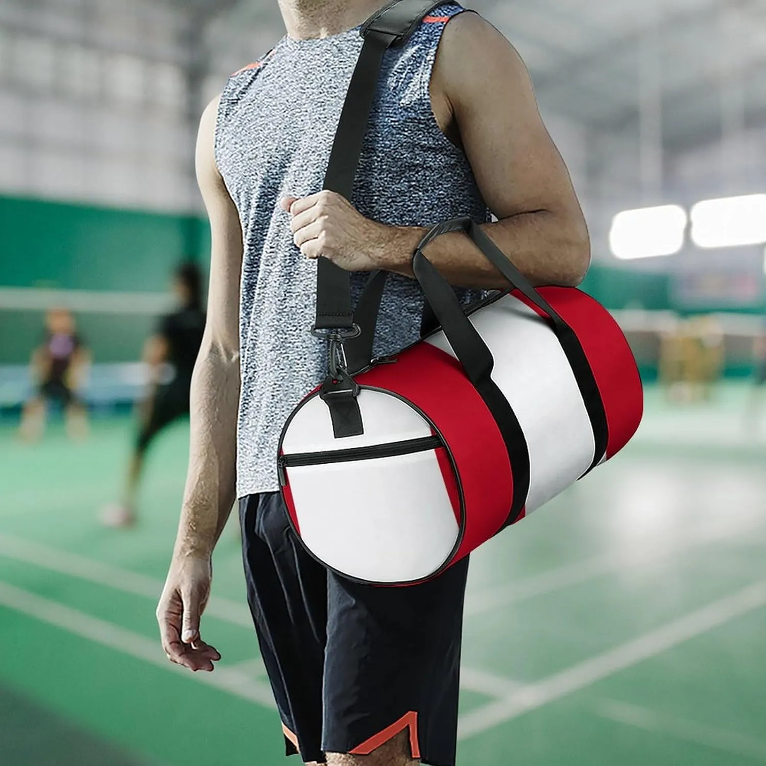 Peru Flag Travel Duffel Bag with Wet Pocket for Boys Girls Gym Weekender Tote