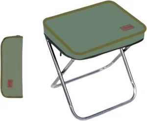 Pocket Handbag Stool，Pencil Bag Folding Stool for Sketching, Camping, Horse Tying, Fishing, Tourism, Leisure, Outdoor Small Stool(Green,Small)