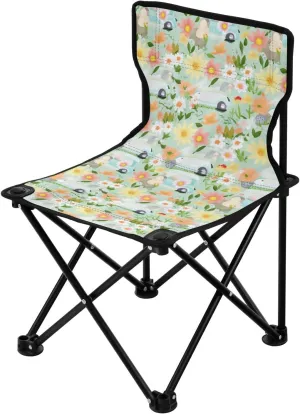 Portable Camping Chairs Flowers Floral Truck Lightweight Folding Chair for Camping, Beach, Picnic, Travel and Sports with Carry Bag 20852919