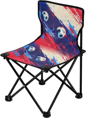 Portable Camping Folding Chairs Foldable Chair Small Football Blue Red Lightweight Backpacking Outdoor Outside Fishing