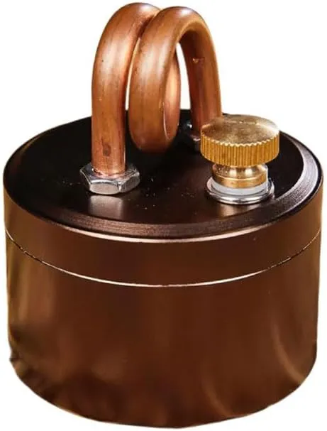 Portable Mini Alcohol Camping Stove - Foldable Stand, Durable Shell, Safe & Intense Flame Spirit Burner - Lightweight for Hiking, Backpacking, Cooking - 50ml Capacity