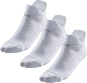 R-Gear Drymax Double Tab Running Socks For Men and Women, Ultra-Thin | Breathable, Moisture Control & Anti Blister | L, White, 3 Pack