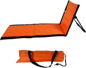Reclining Beach Mat 15x43.3x15.8/15x26.8x15.8'' Oxford Cloth Waterproof Foldable Beach Lounge Chair Lightweight & Portable Lounger for Adults Holidays Camping Park