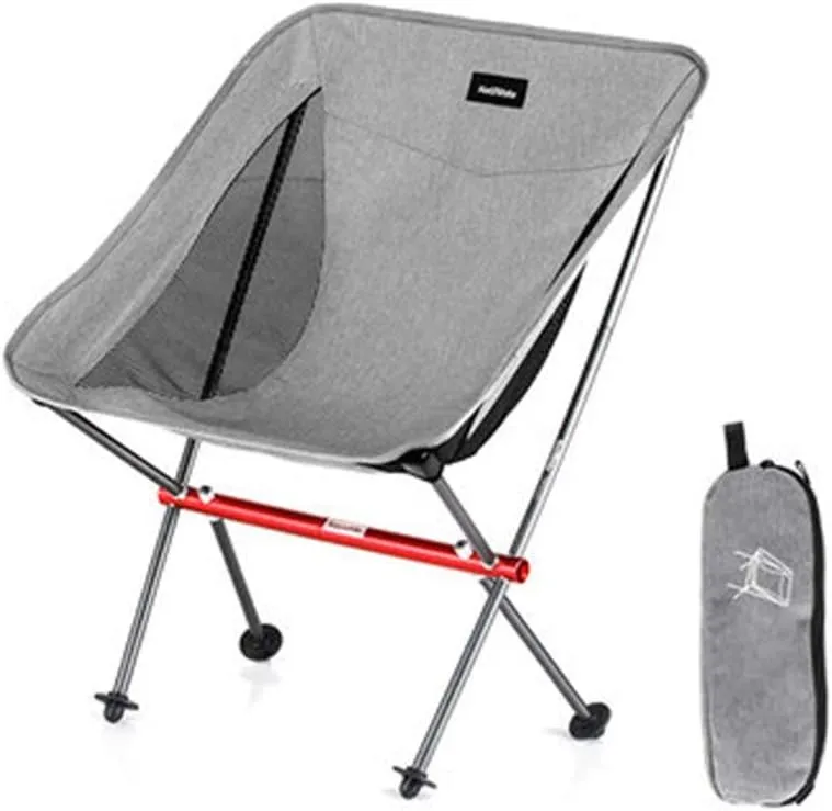 Renovation House Camping Chair Portable Foldable Mini Chair Lightweight Camping Hiking Travel Fishing Stools Breathable Mesh Cushion Folding Chair Heavy Duty Camping Furniture (Color : Black Size : S)