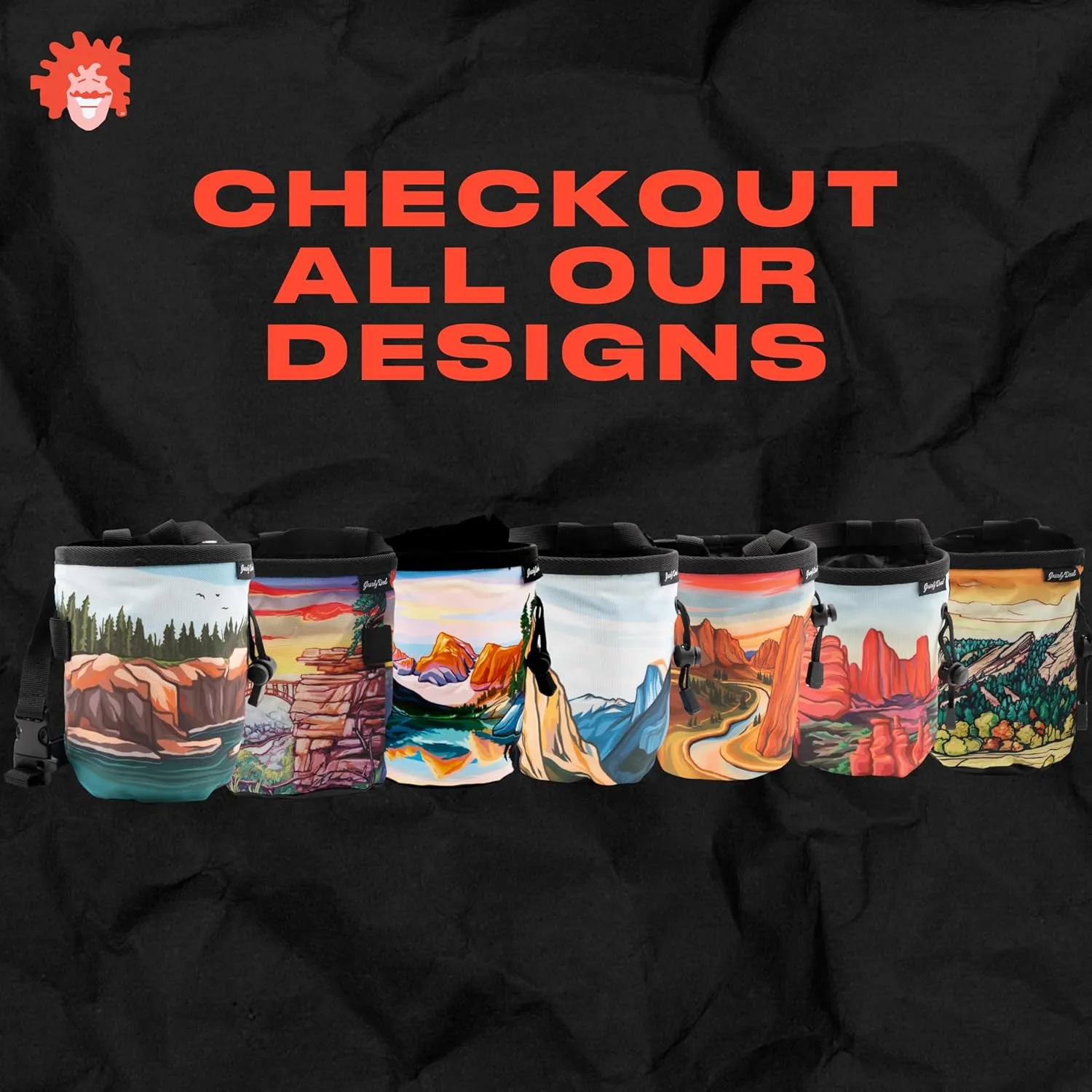 Rock Climbing Chalk Bag | for Outdoor, Gym, & Bouldering | Adjustable Waist Belt, Durable Drawstring Closure, & Zippered Pocket