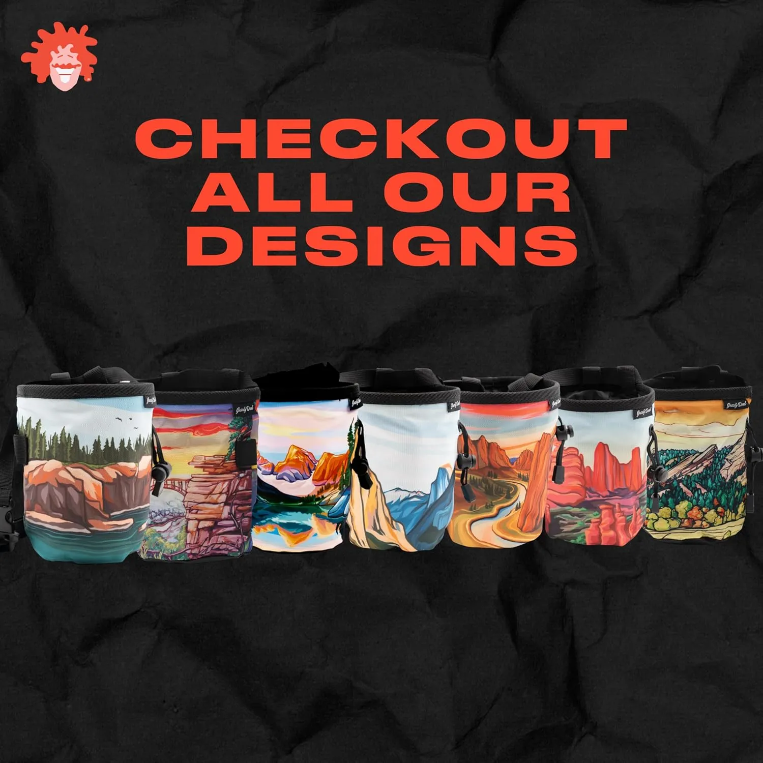 Rock Climbing Chalk Bag | for Outdoor, Gym, & Bouldering | Adjustable Waist Belt, Durable Drawstring Closure, & Zippered Pocket