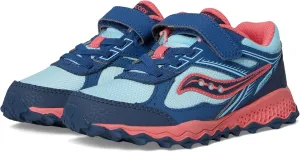 Saucony Cohesion TR14 A/C Trail Running Shoes (Little Big Kid) Sneaker, Aqua/Coral, 6 US Unisex