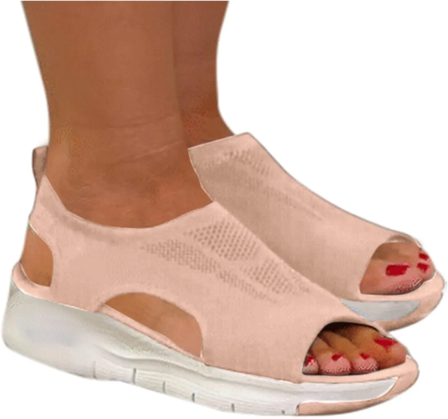 SBGMoSJ Orthopedic Flats for Women 2024 Summer Dress Sandals for Women Gold Sandals for Women Dressy Wide Width Women's Summer Sandals White Orthopedic Flip Flops with Back Strap Women Slides Sandals