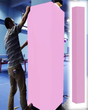 Square Goalrilla Pole Pad All-Weather Universal, 6 Ft Safety Pole Padding for Basement Playground Poles, Custom Karate Home Gym Pole Cover Waterproof(Pink,Dia 6"(0.5ft))