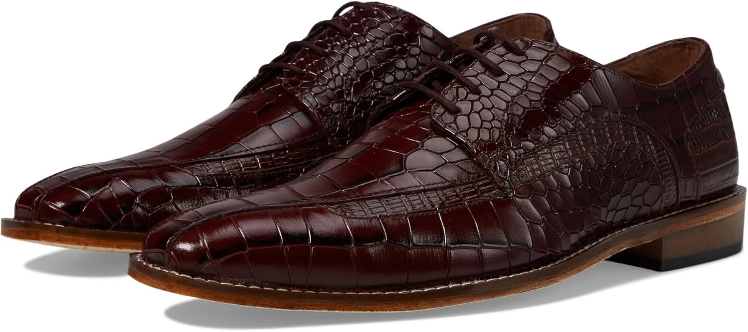 Stacy Adams Men's Gabardo Bike Toe Lace Up Oxford, Cognac, 11