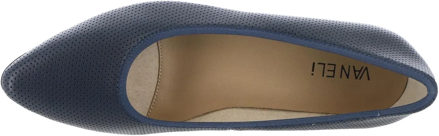 VANELi Womens Fiona Faux Leather Flat Shoes