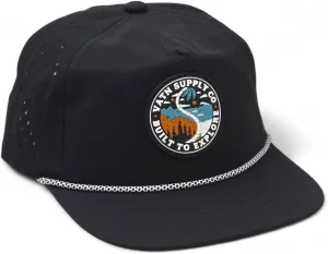 VATN Rope Hat, Performance Water-Resistant Flat Brim Snapback Hat, Unstructured Baseball Cap Men & Women Golf Gym Hike & Surf