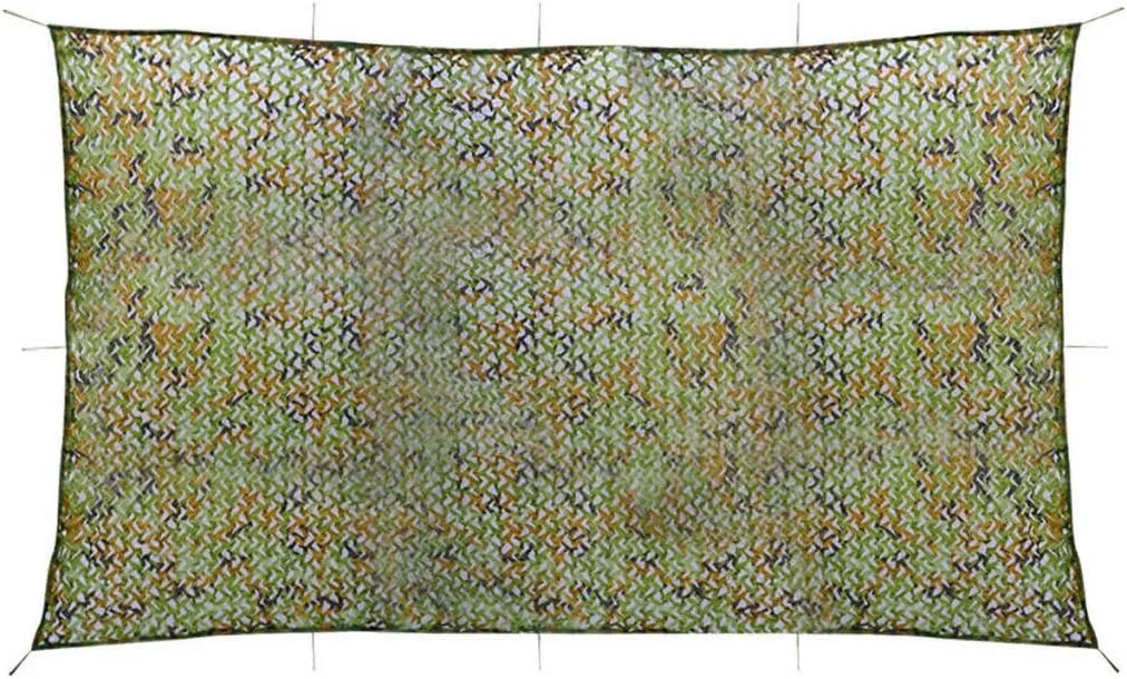 vidaXL - Durable Camouflage Net in Green, Made with 100% Polyester Oxford Fabric, Quick Drying, Waterproof and Rot-Resistant, UV-Resistant, Lightweight and Portable, Size: 9.8' x 16.4