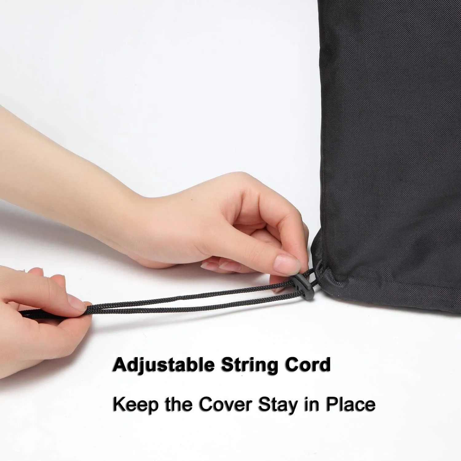 WOMACO Universal Rollaway Bed Cover, Folding Storage Cover Protector (Black, Single / 31 Inch)