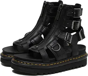 Women's Terry Buckle Beach Sandals, Fish Mouth Loose Roman Design
