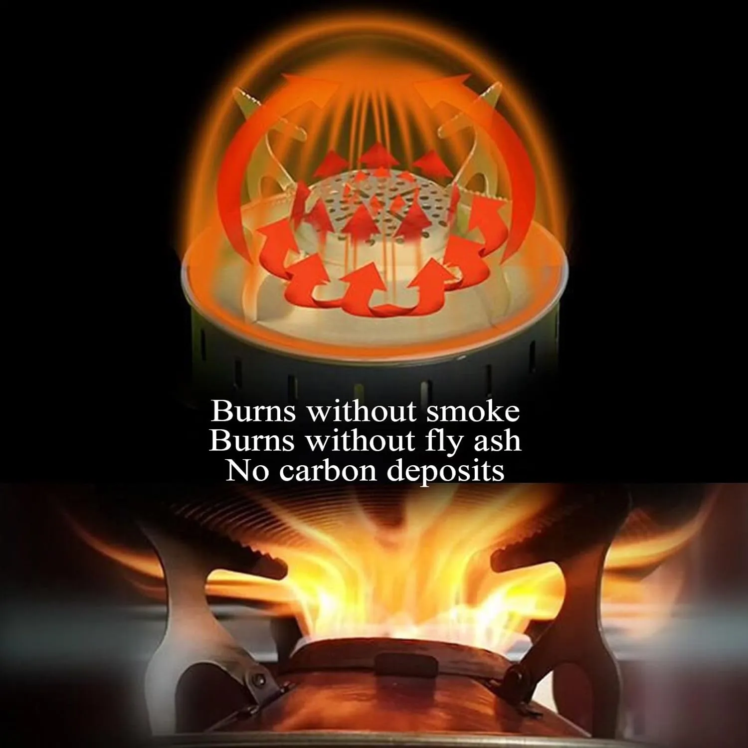 Wood Burning Stove Pellets with Foldable Pot Rack, Small Wood Burning Stove Indoor with Removable Stove Feet, Camping Wood Stove for Cooking Camping Tent Hiking(Silver)