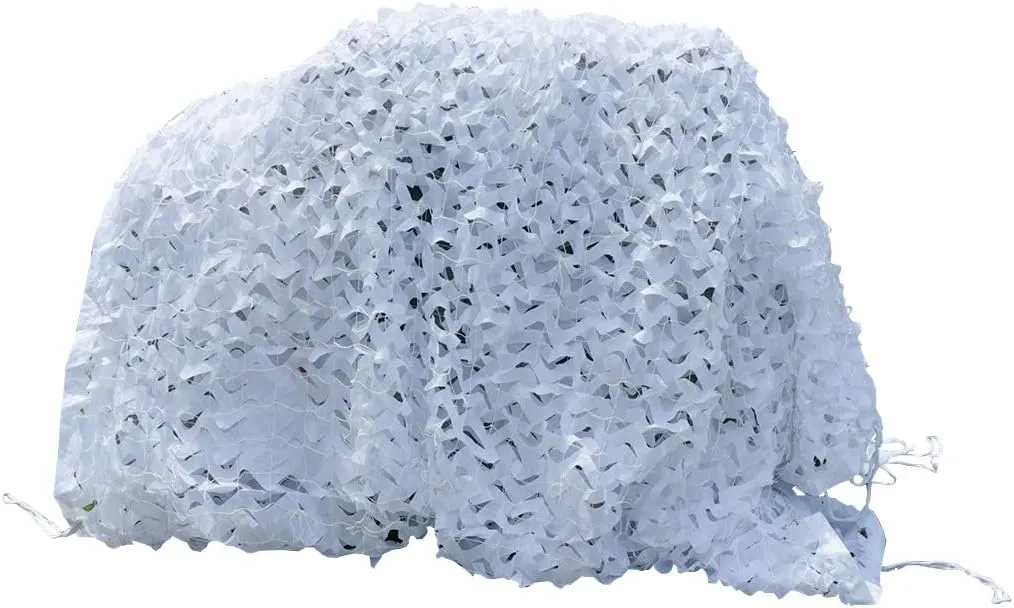 Woodland Camo Netting Military UV Resistant Shade Lightweight Durable White Camouflage Net for Sunshade Decoration Hunting Blind Shooting Car Cover