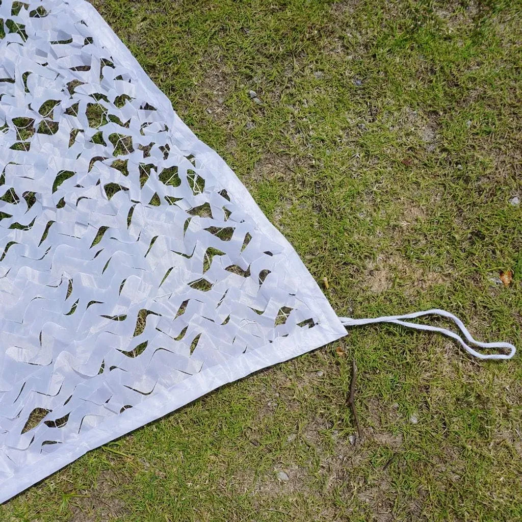 Woodland Camo Netting Military UV Resistant Shade Lightweight Durable White Camouflage Net for Sunshade Decoration Hunting Blind Shooting Car Cover